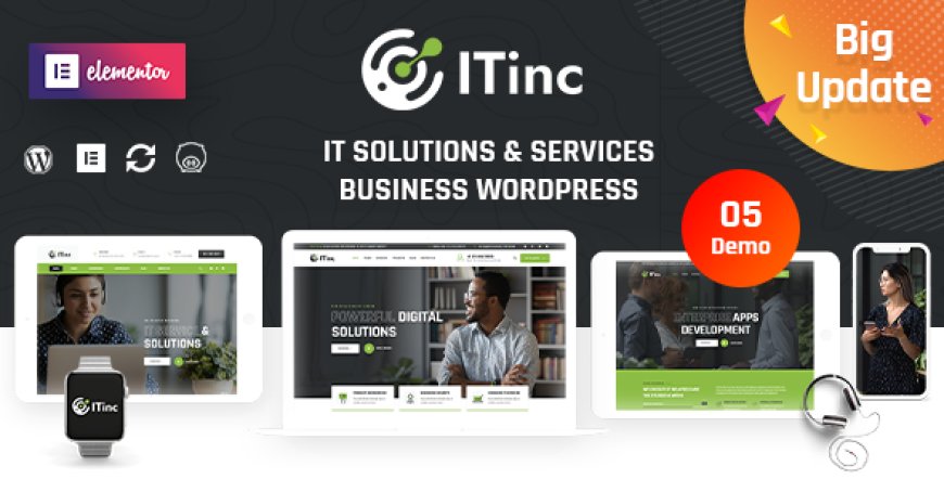 ITInc v4.6 - Technology & IT Solutions WordPress Theme