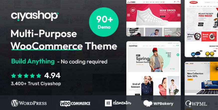 CiyaShop v4.21.0 - Multipurpose WooCommerce Theme
