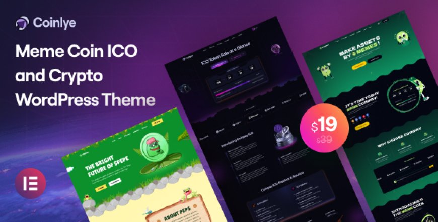 Coinlye v1.0.0 - Meme coin ICO & Crypto WordPress Theme