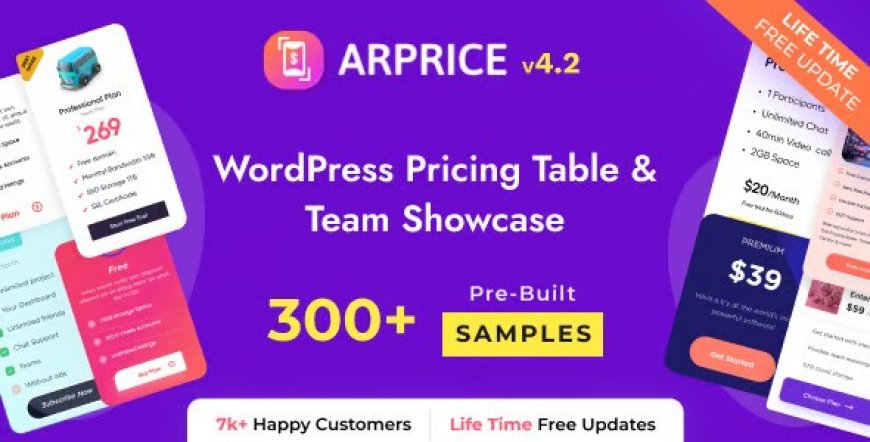 ARPrice v4.2.1 - WordPress Pricing Table Plugin