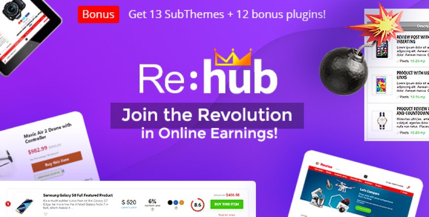 REHub v19.9.6 - Price Comparison, Multi Vendor Marketplace Wordpress Theme