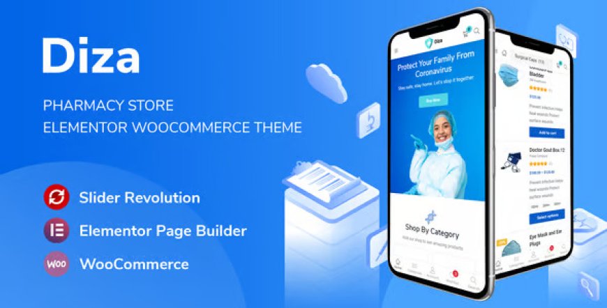 Diza v1.3.12 - Pharmacy Store Elementor WooCommerce Theme