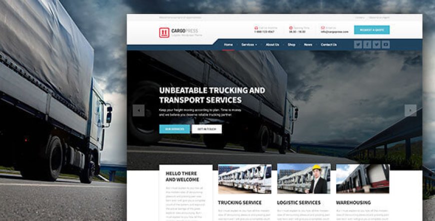 CargoPress v1.14.0 - WordPress Theme for Logistics, Warehouse, and Transport Websites