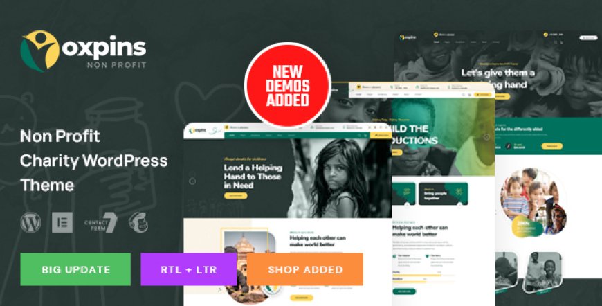 Oxpins v2.0.0 - Non Profit Charity WordPress Theme