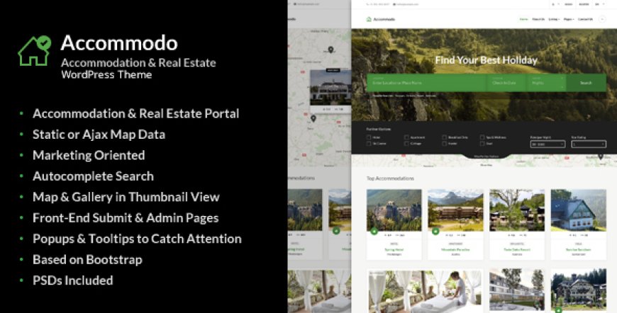Accommodo v1.2 - Accommodation Travel WordPress Theme